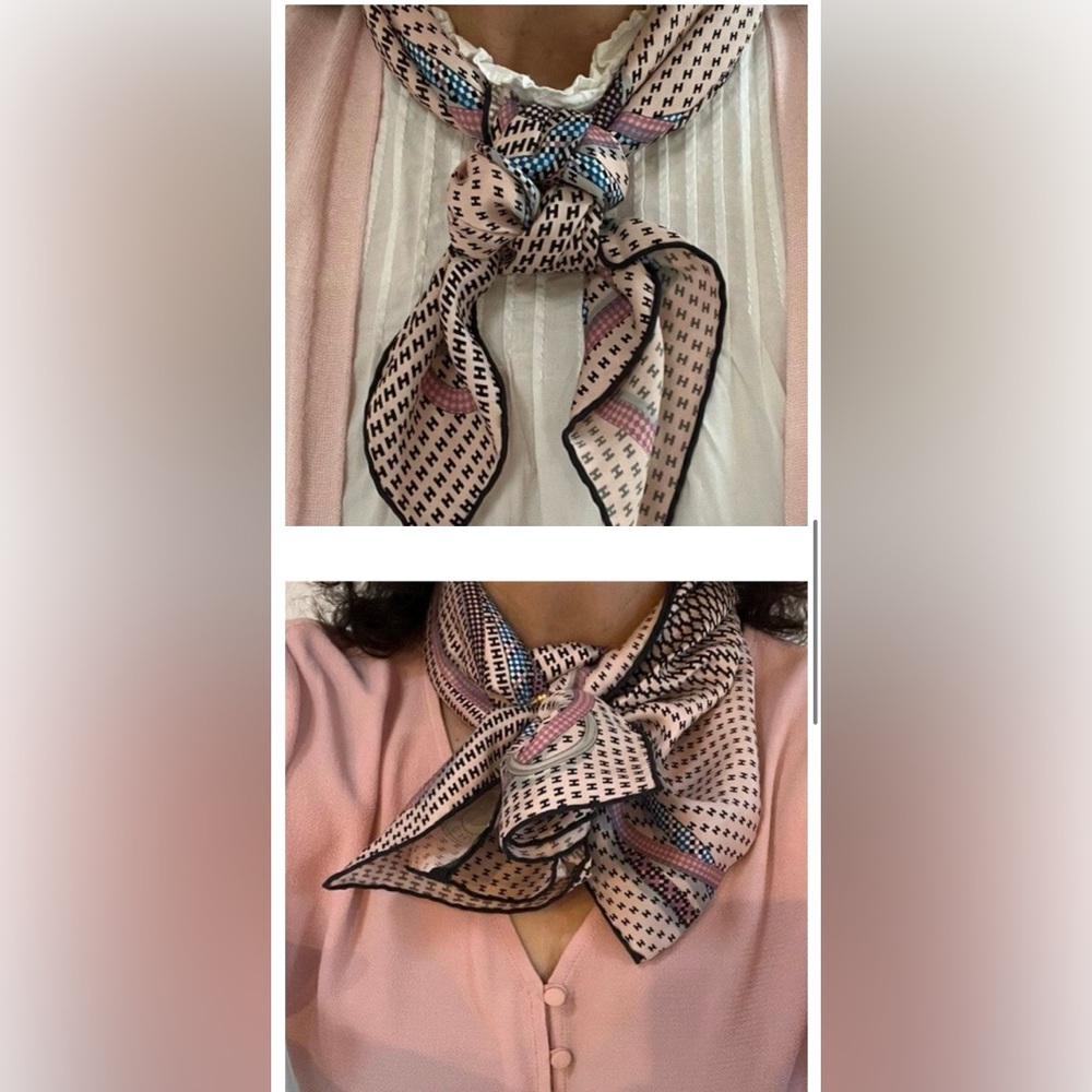 LARGE HERMÈS 68x34 SCARF MIRAGE CHEVAL - Picture 10 of 10